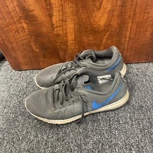 Nike Running Free Run Blue Gray Black Mens Sneakers Size 8.5